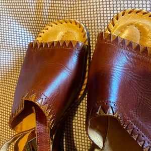 Pikolinos Dark Brown Leather Strap Shoes 🌺